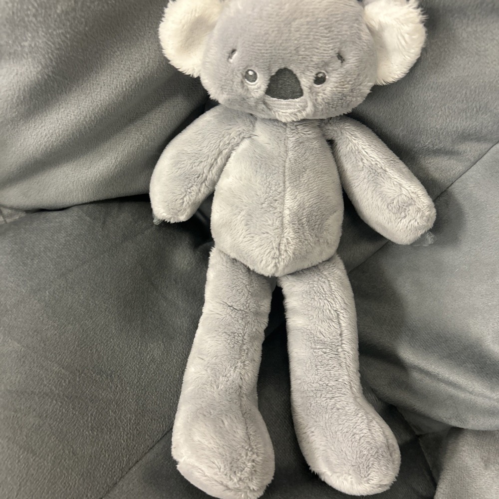 Baby Gund Toothpick Shay Koala Bear Gray Plush Sewn Eyes 12" Toy NWOT